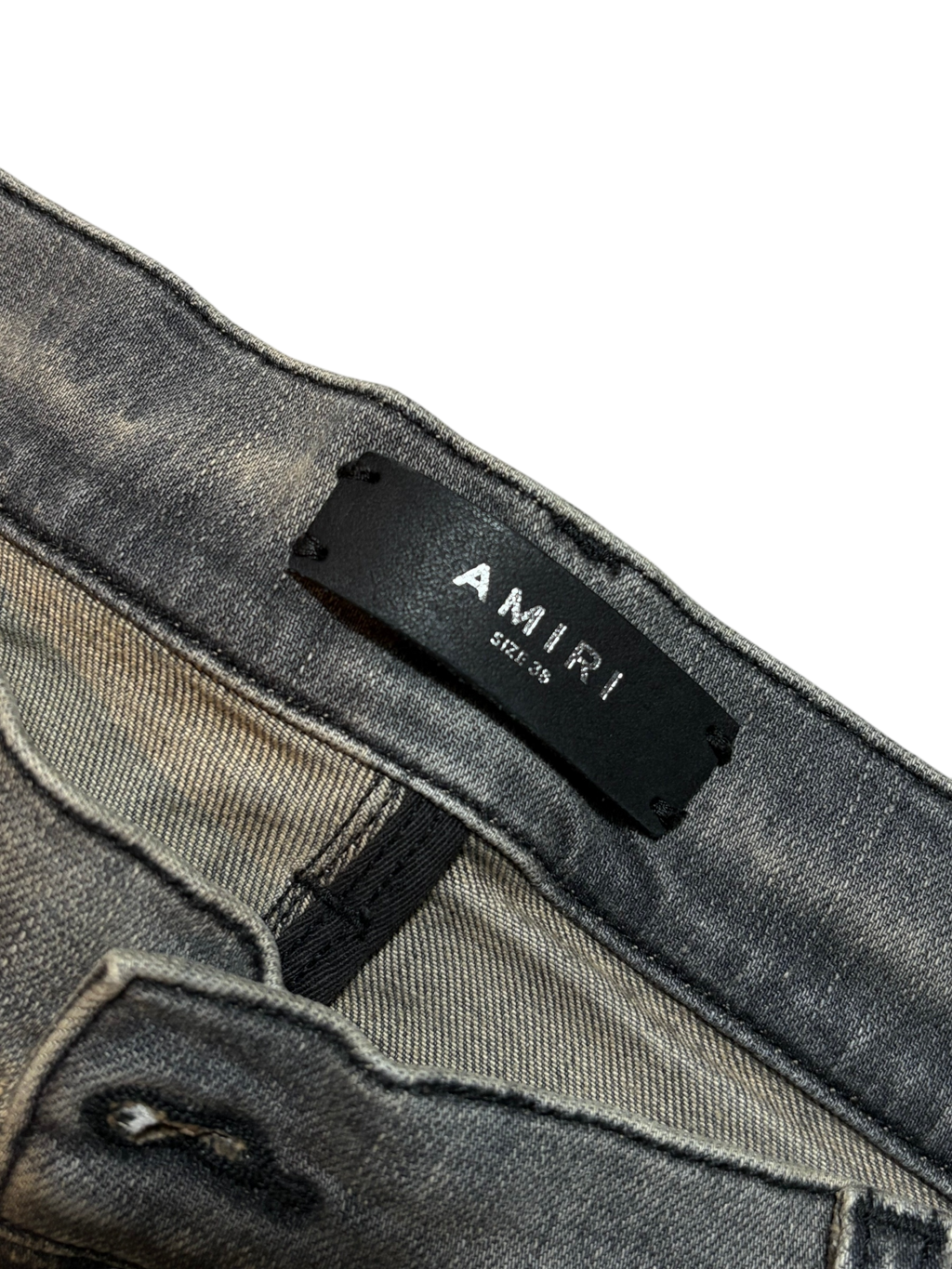 Amiri MX1 Jeans Grey Green Patch