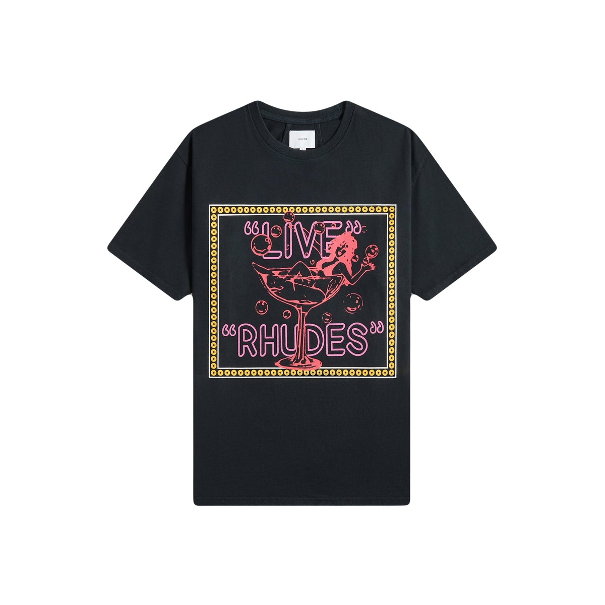 Rhude Live Rhudes Vintage Black T-Shirt