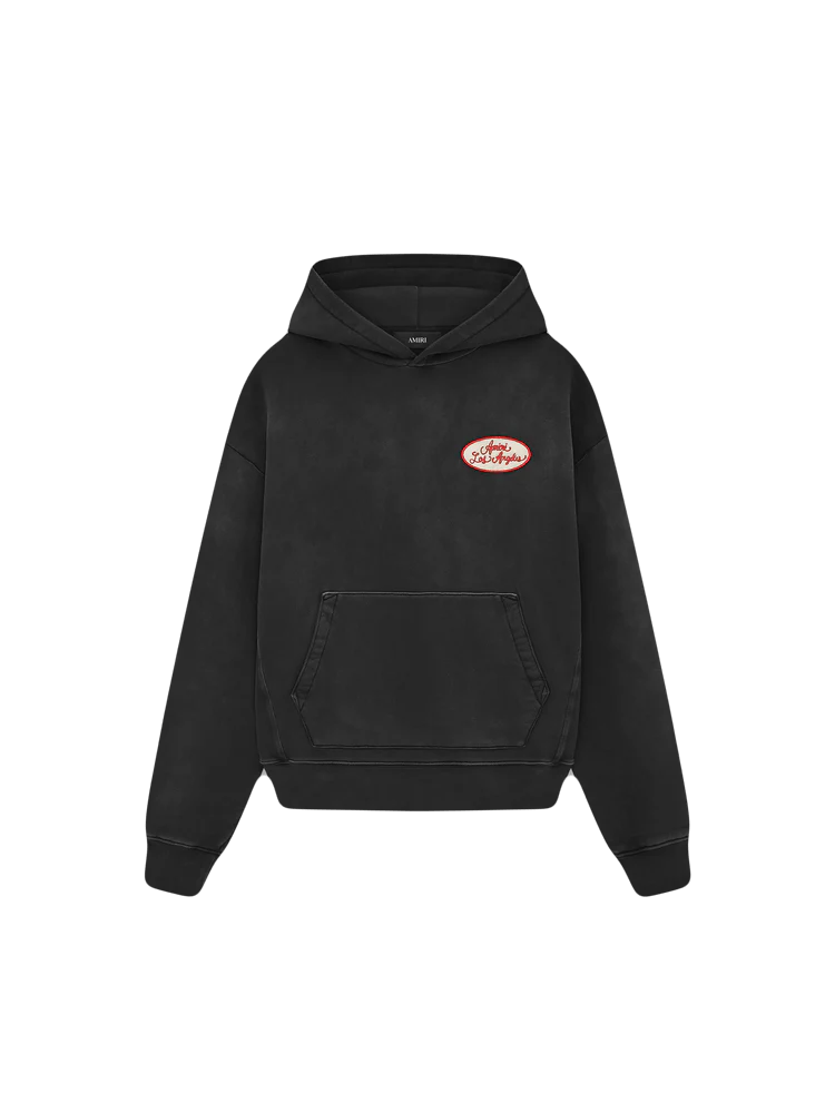 Amiri Station Patch Black Hoodie