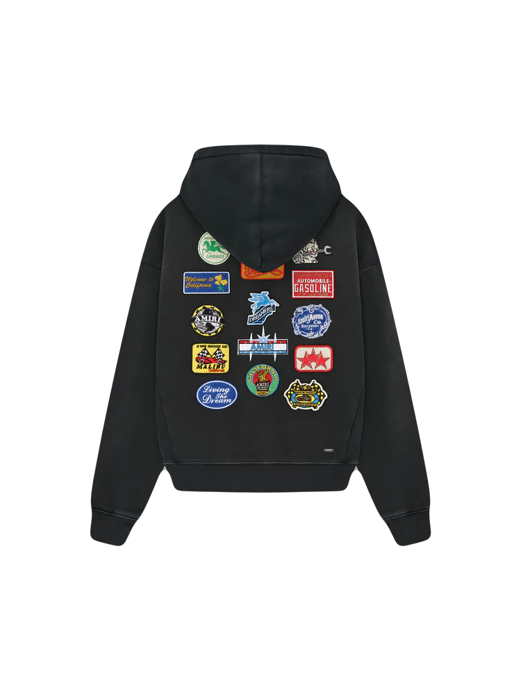 Amiri Station Patch Black Hoodie