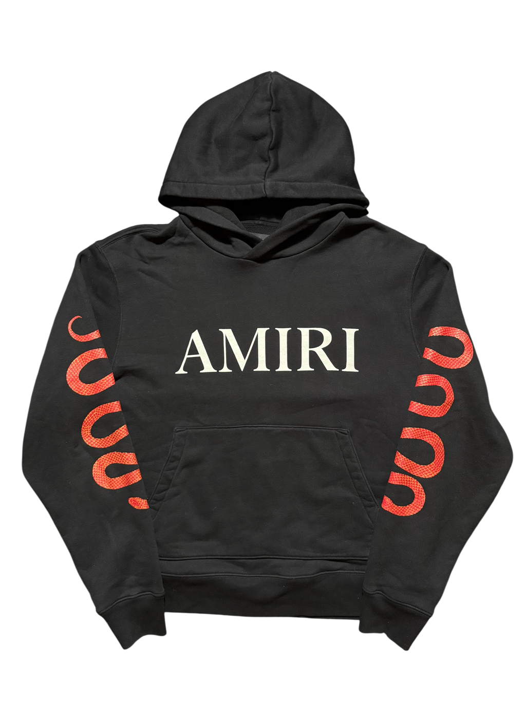 Amiri Snake Sleeves Pullover Hoodie - Size XL