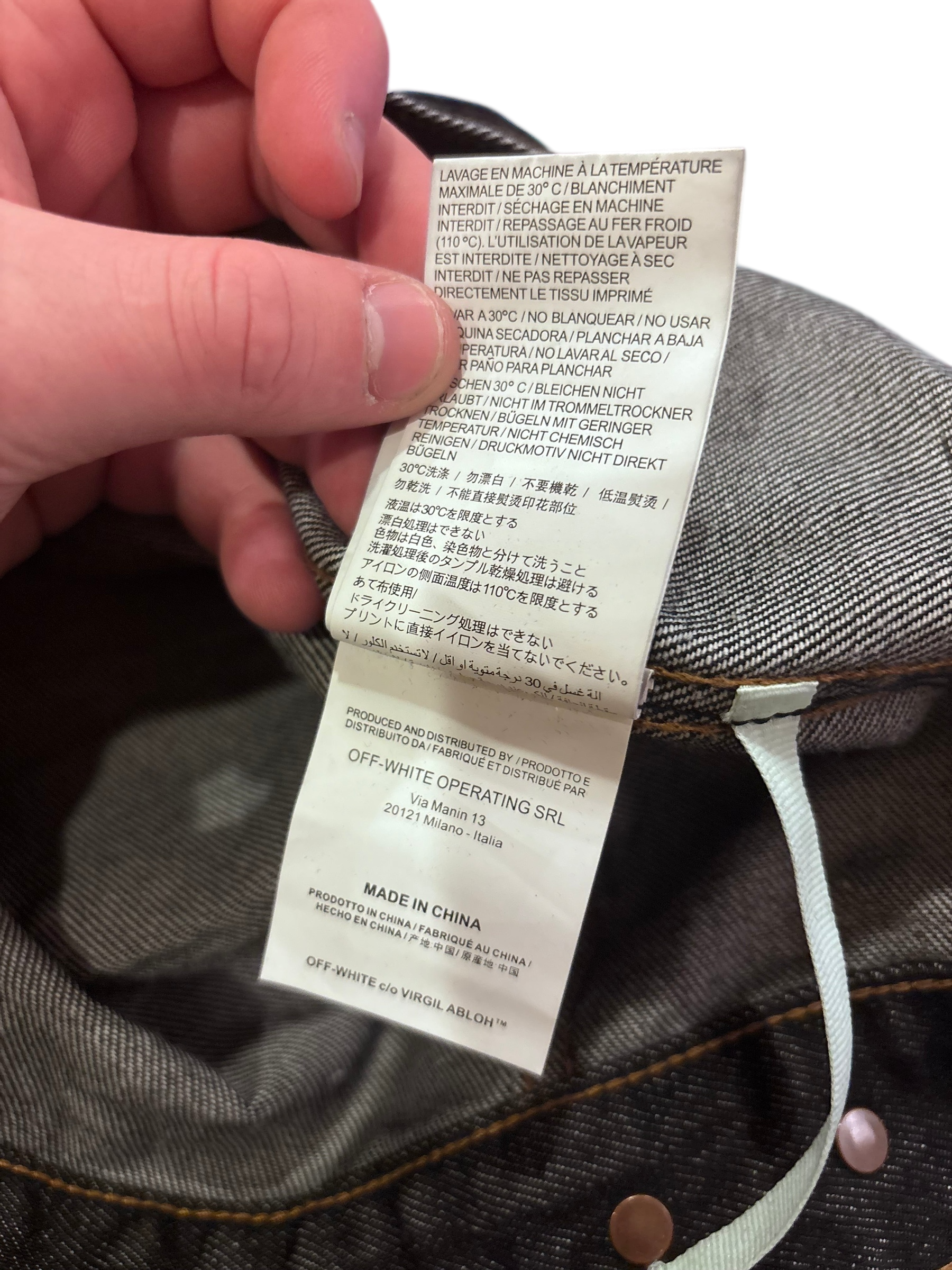 Off-White Arrow Jean Jacket Size M