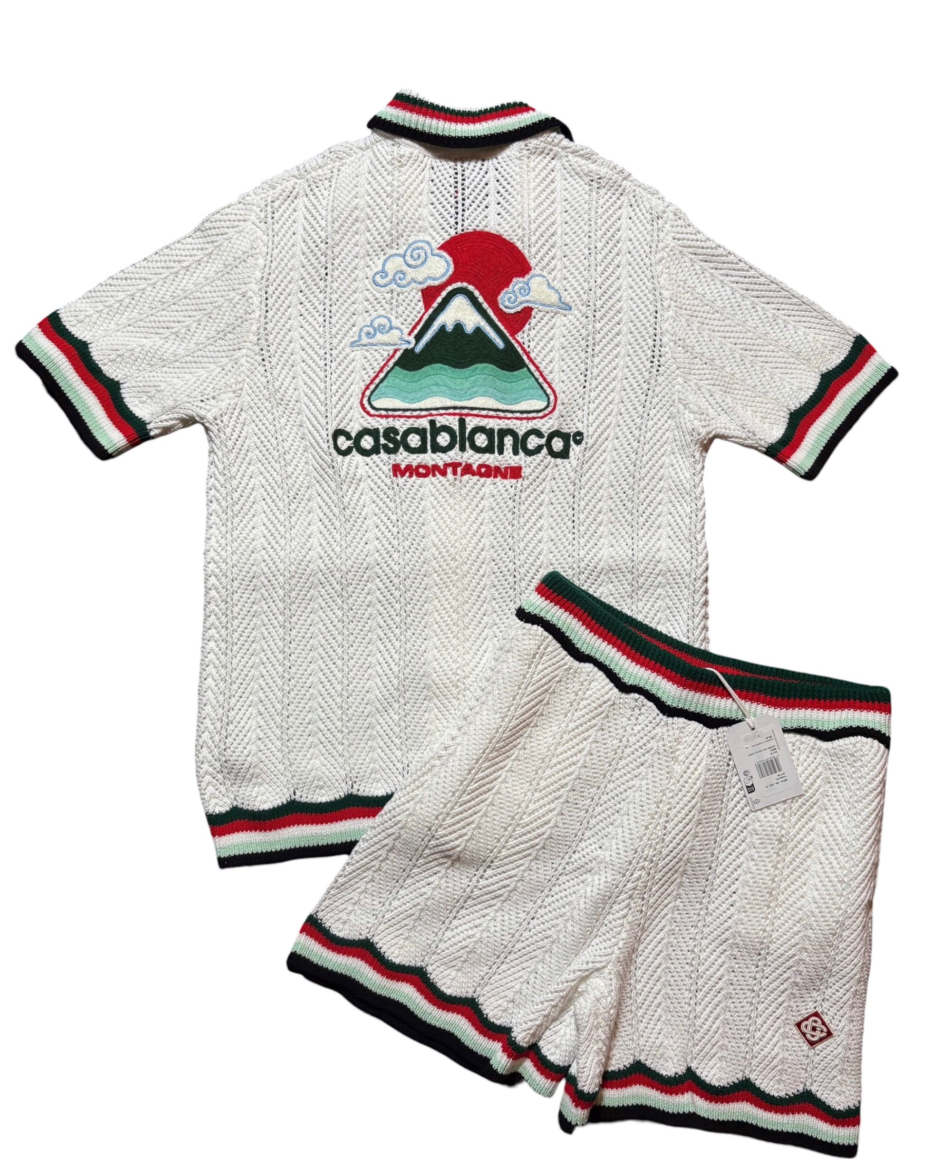 Casa Blanca Sporty Faux Crochet Set