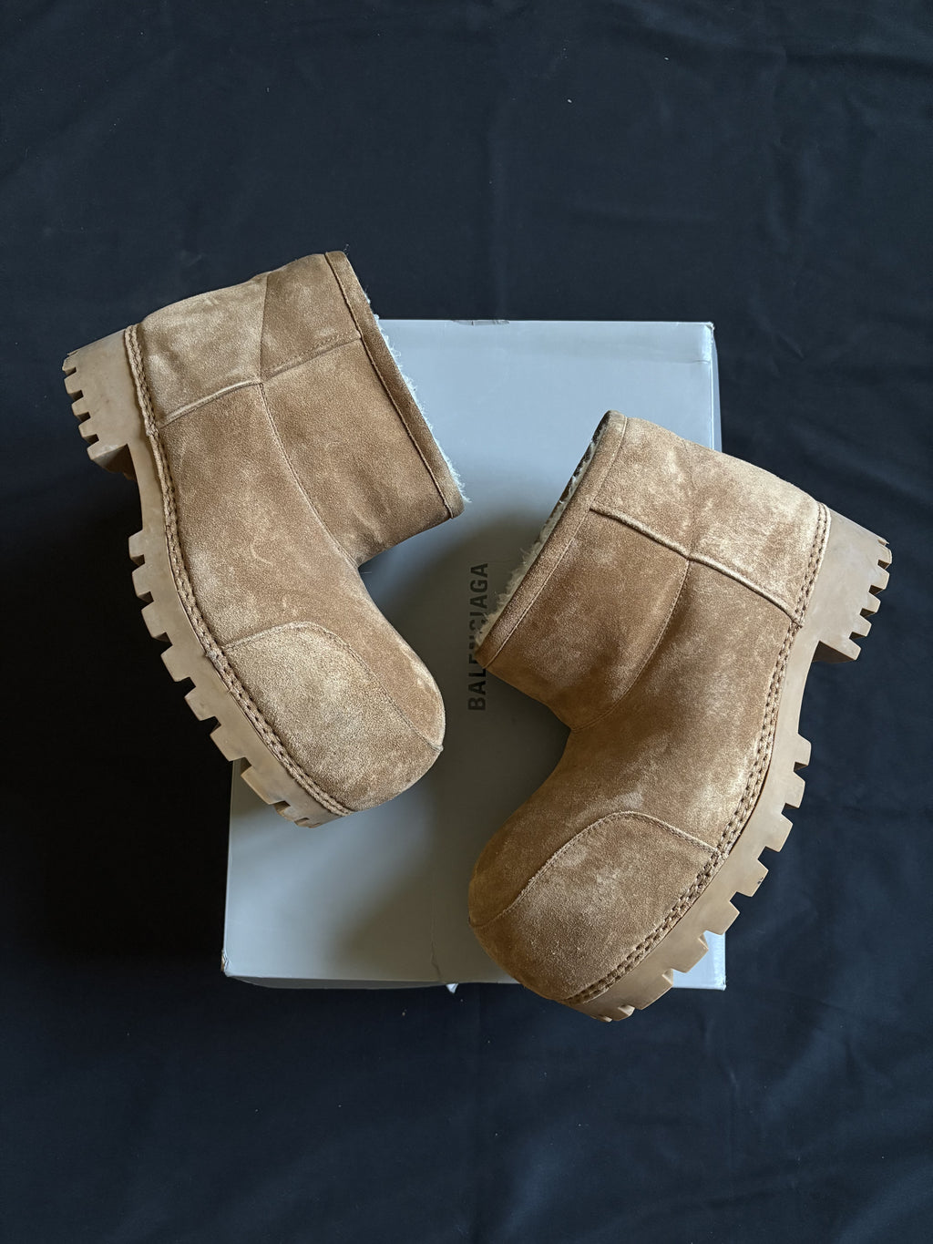 Balenciaga Alaska Suede Ankle Boots